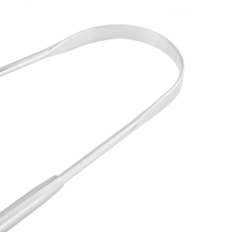 Stainless Steel Tongue Scraper Cleaner Fresh Breath Cleaning Coated TongueToothbrush Oral Hygiene Care Tools &