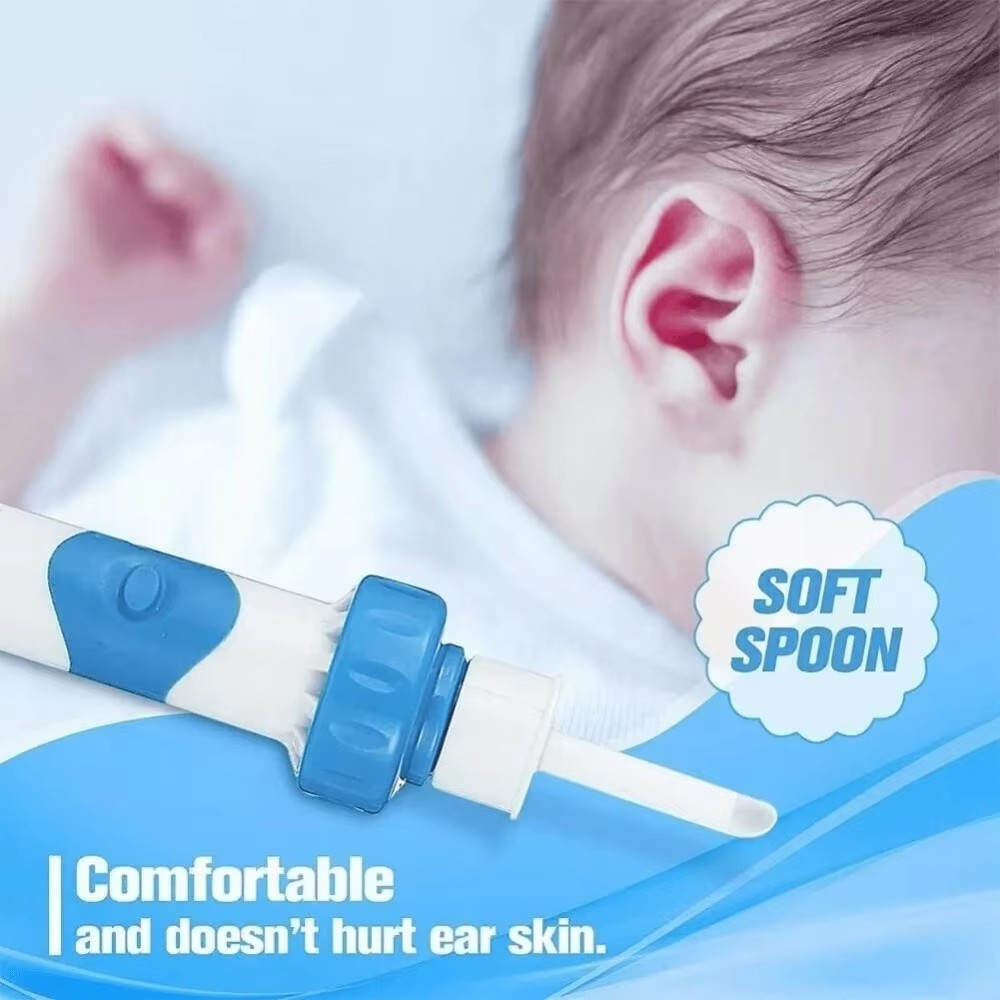1Pc Electric Earpick for Children and Adults Ear Wax Removes Tools Protable Electric Ear Cleaner Machine Vacuum Cleaning Earwax