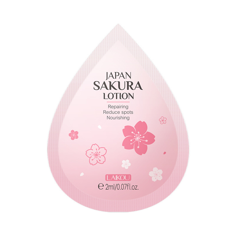 LAIKOU Japanese Sakura 10pc bag 2g facial cleanser toner face cream