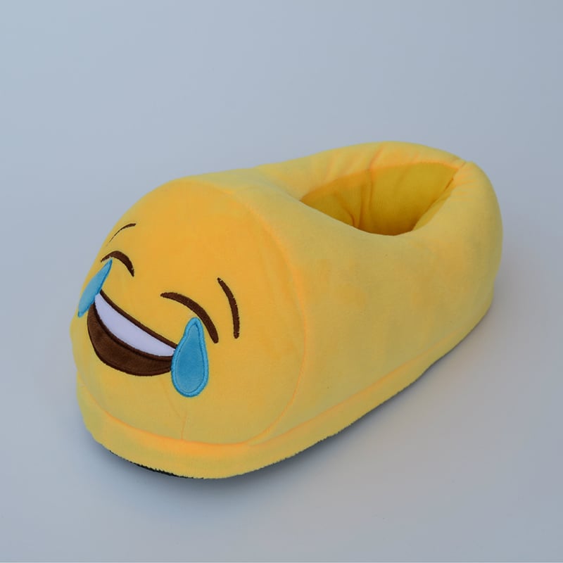 One size 34-43 unisex winter QQ expression cartoon plush shoes QQ expression furniture slippers