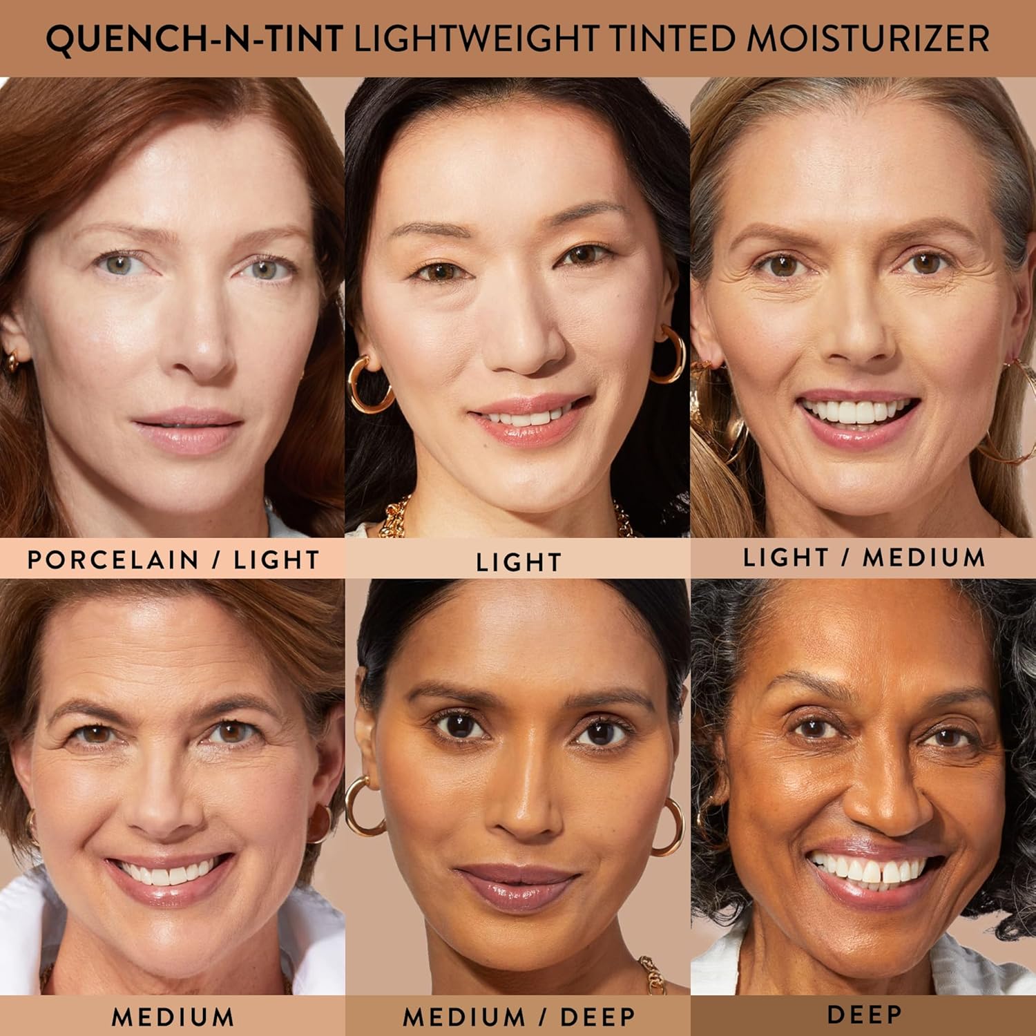LAURA GELLER NEW YORK Quench-n-Tint Tinted Moisturizer - Sheer to Light Buildable Coverage - Natural Glow Finish - Lightweight Formula with Hyaluronic
