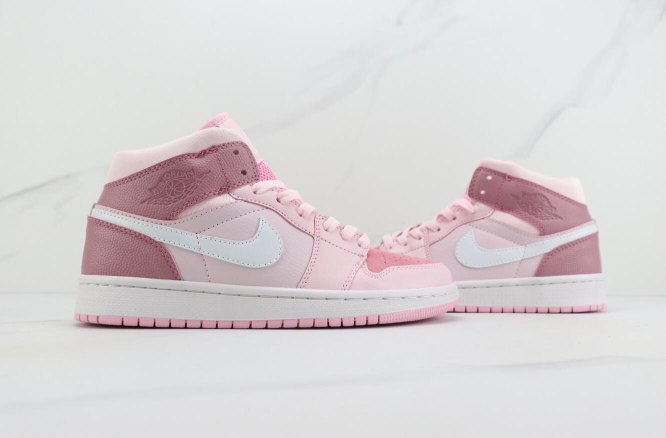 Nike Air Jordan AJ1 Mid Women's Breathable Spring Basketball Shoes - Lightweight & Casual