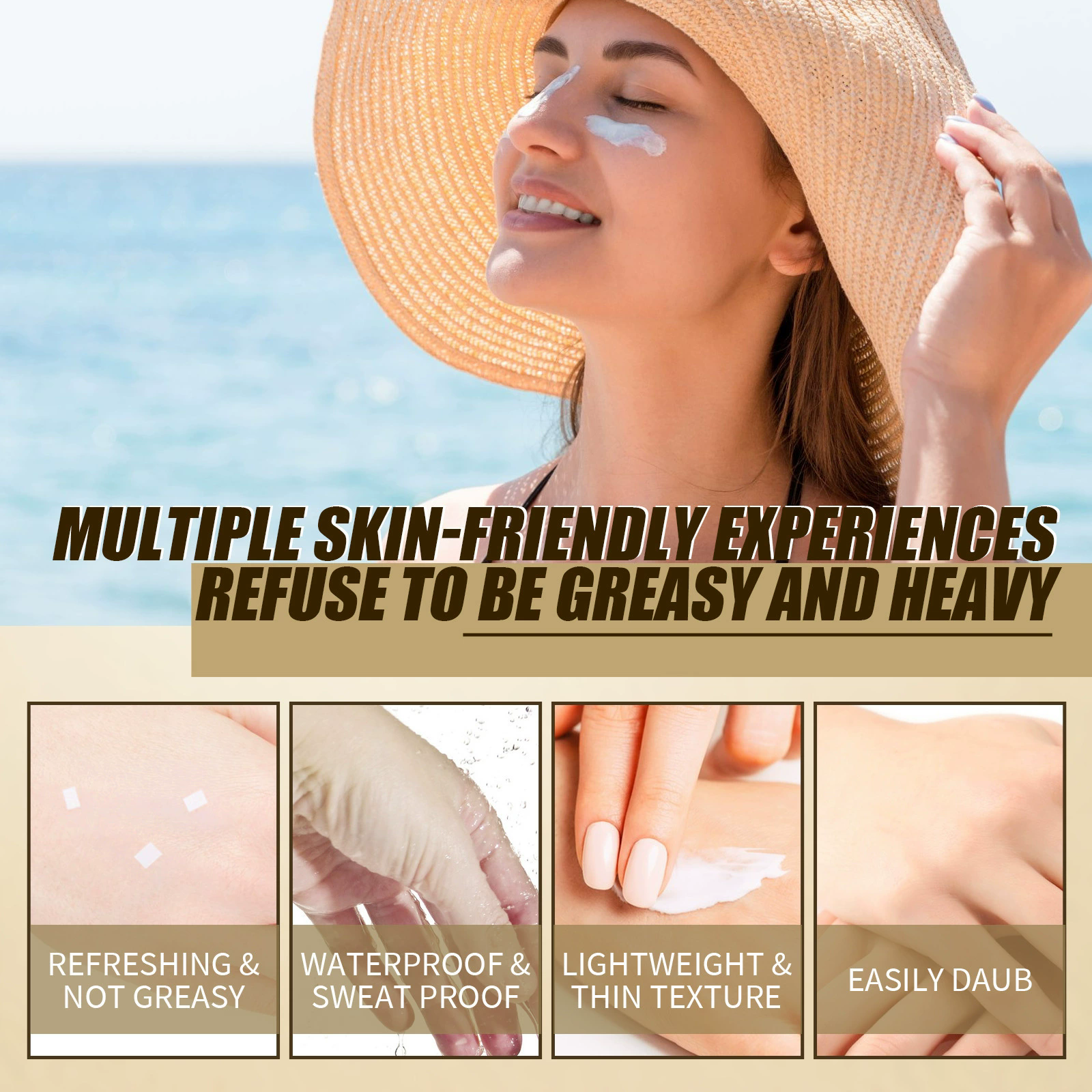 Probiotic Protective Cream Is Refreshing, Moisturizing, Non Sticky, and Anti UV Skin Protective Cream