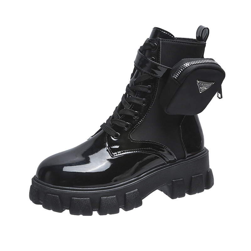 Large Martin Boots Women's 2023 Autumn/Winter Europe and America Pocket Short Boots Thick Sole Women's Boots