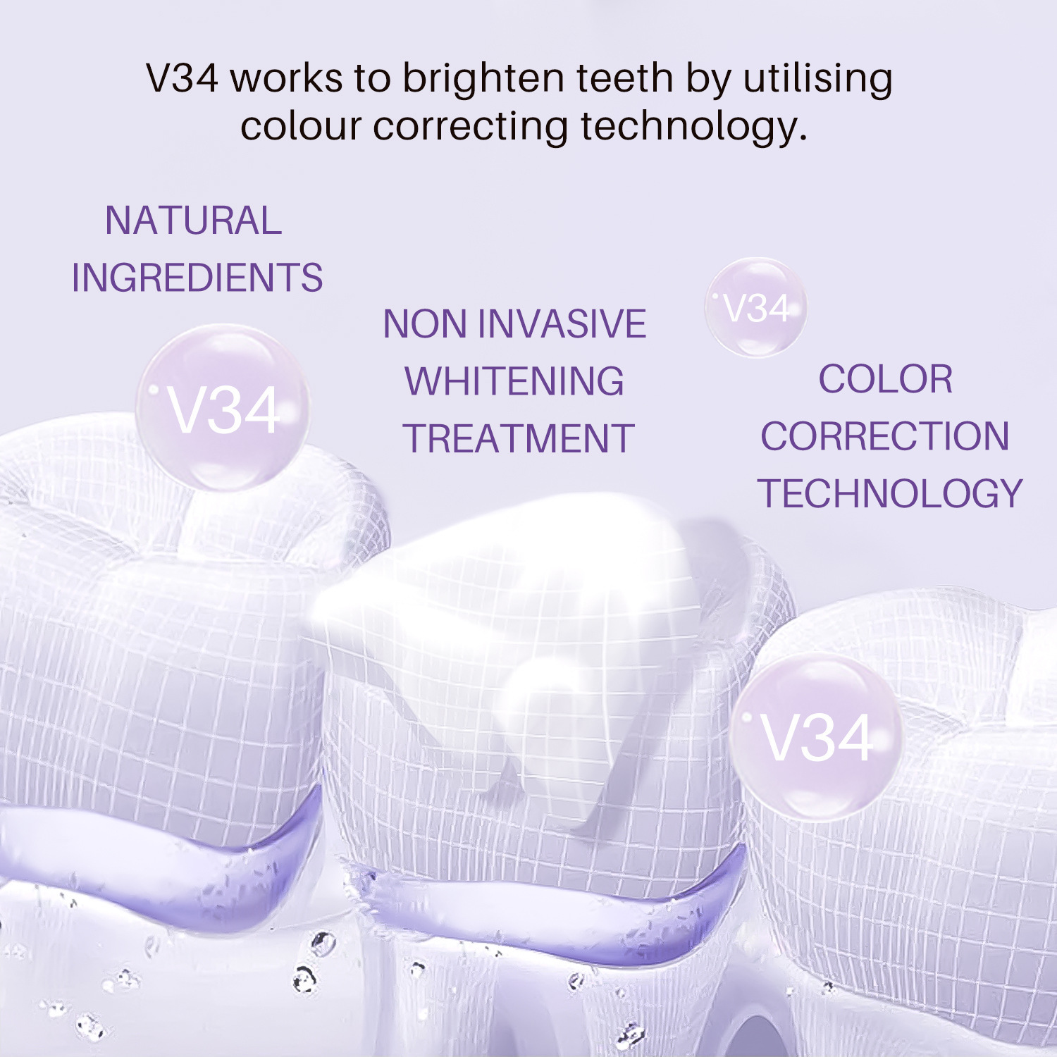 Spot Lotus Spring V34 Teeth Mousse V34 Teeth Mousse to remove smoke stains, whiten teeth, and freshen breath