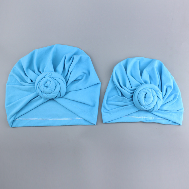 2pcs/set Mother And Baby Headband Baby Girls Big Bow Headband Stretch Turban Knot Head Wraps Mom & Baby Hair Accessories