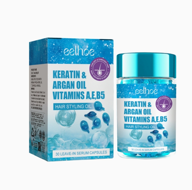 Magic Hair Vitamin Capsule Keratin Oil Fast Restore Hair Soft Smooth Shiny Deep Moisturizer Frizzy Dry Scalp Hair Care Products