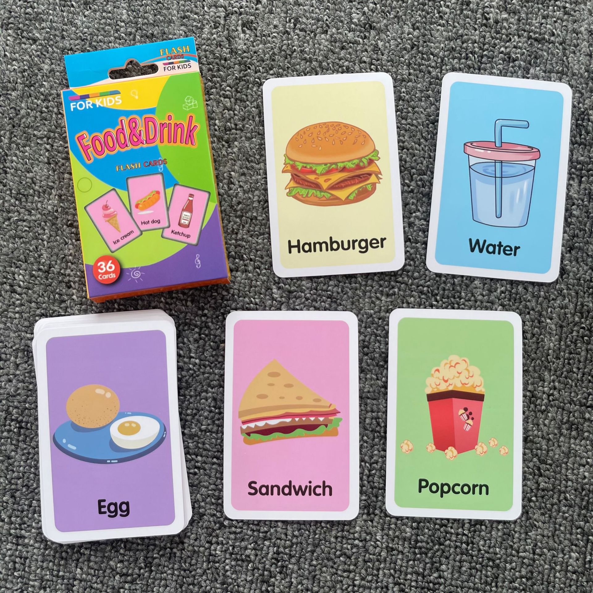 Children Body Awareness Card Early Physical Cognition English Word Parent Education Child Interaction Card