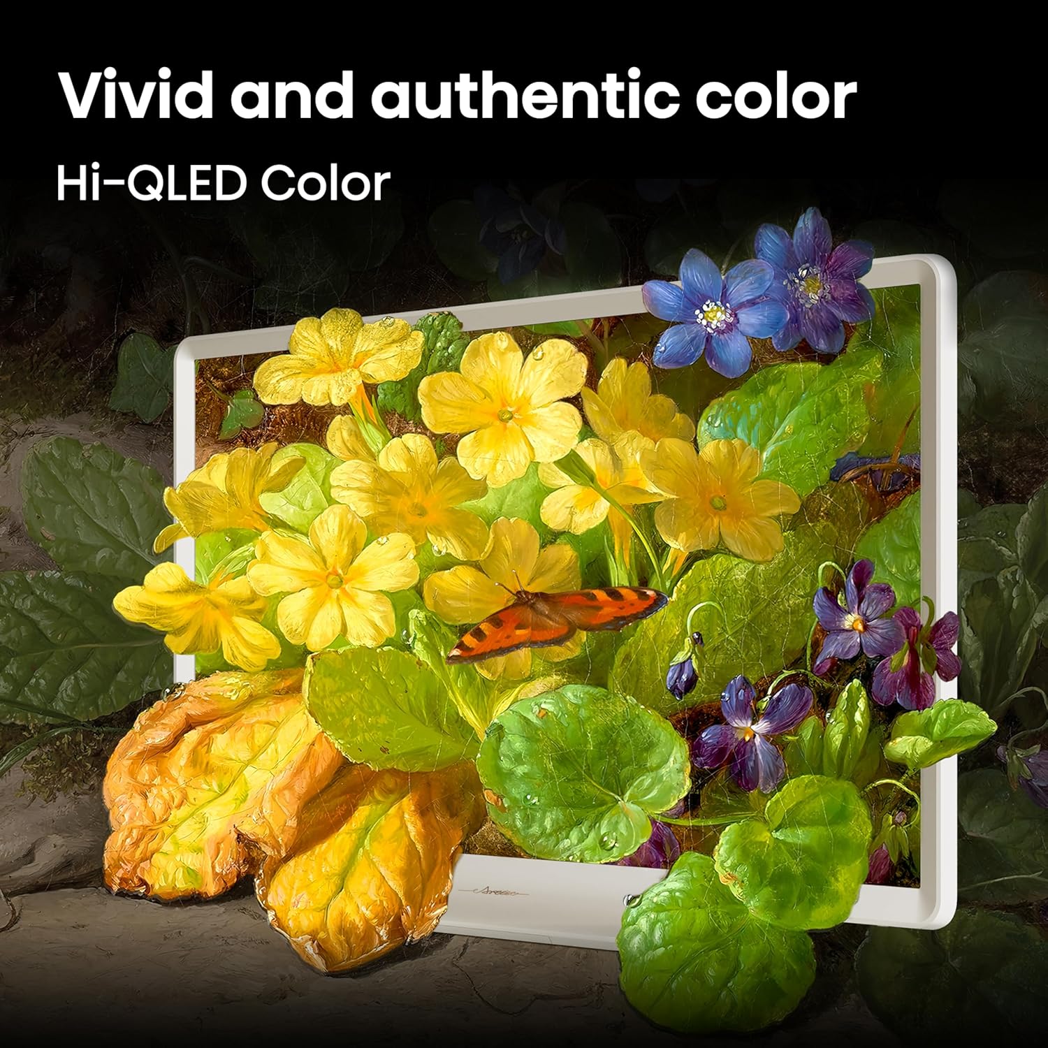 Hisense 32-Inch S5 DécoTV Series Hi-QLED FHD Smart Fire TV (32S5QF, 2025 Model) - Versatile Fit, Hi-QLED Color, Art-Inspired Design, Fluid Central Sta