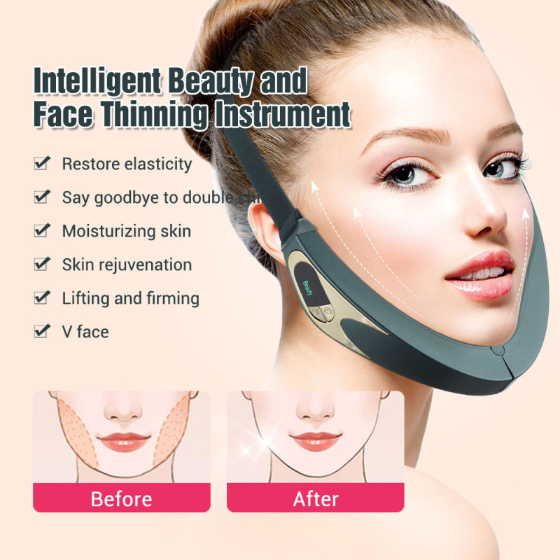 Cross border hot compress wireless remote control face slimming and skin rejuvenation intelligent face slimming device EMS micro