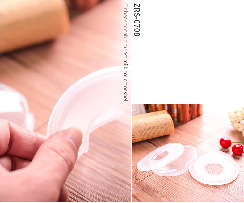 2pcs Baby Feeding Breast Milk Washable 10ml Reusable Maternity Nursing Collector Shell Breast Feeding Bra PP Nursing Pads Milk