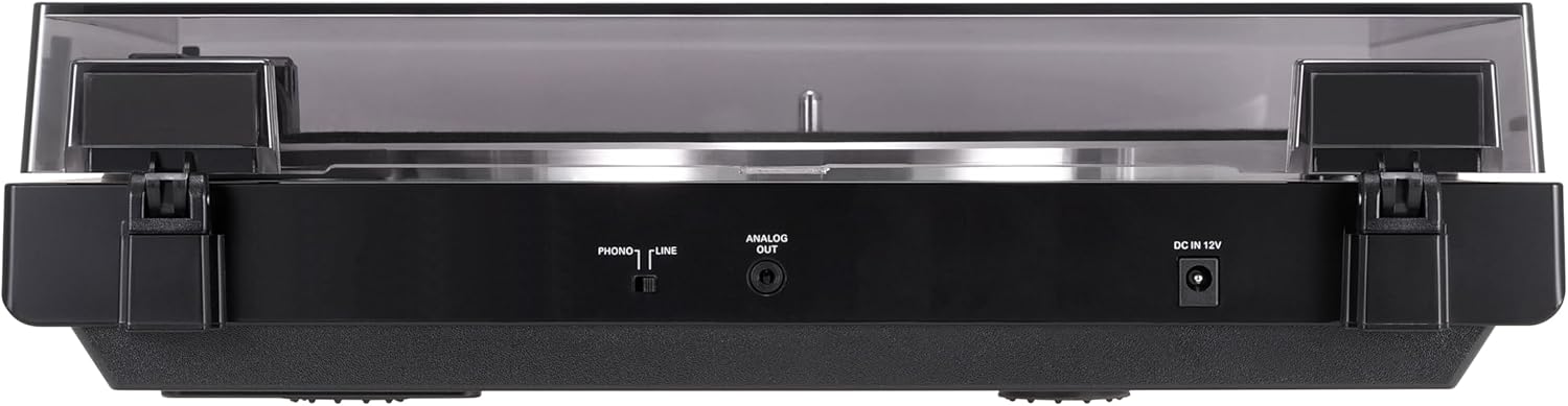 Audio-Technica AT-LP60X-BK Fully Automatic Belt-Drive Stereo Turntable, Black, Hi-Fi, 2 Speed, Dust Cover, Anti-Resonance, Die-Cast Aluminum Platter