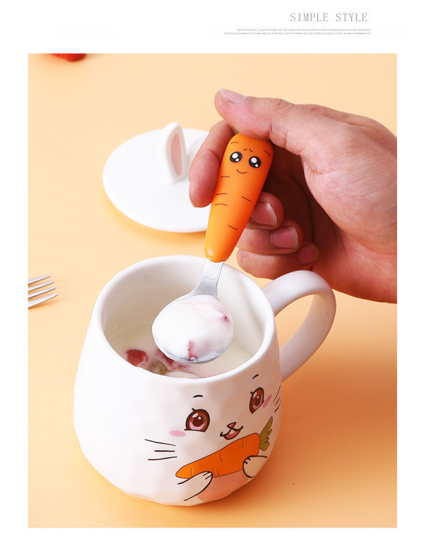 Baby Gadgets Tableware Set Children Utensil Stainless Steel Toddler Dinnerware Cutlery Cartoon Infant Food Feeding Spoon Fork