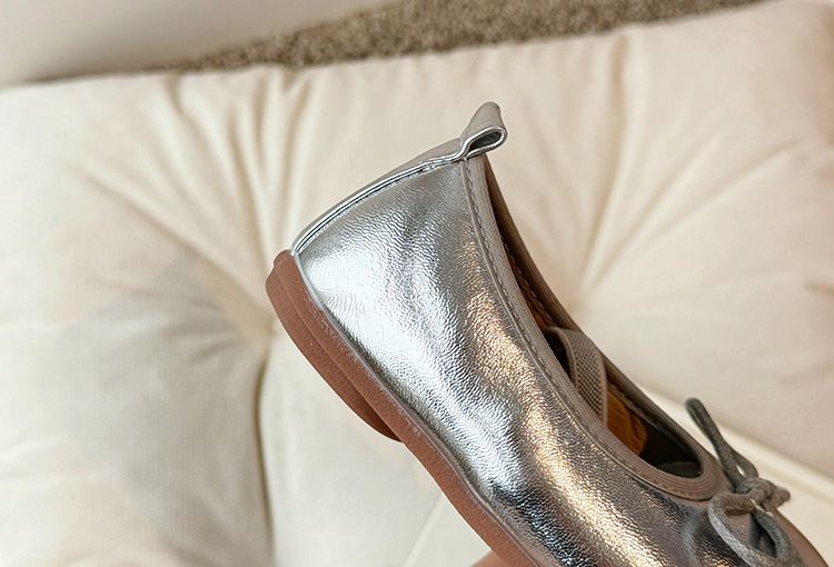 2025 Spring&Autumn Children's Little Leather Shoes for Girls Korean Girls' Soft Sole Bow Anti Slip Fashion Princess Single Shoes