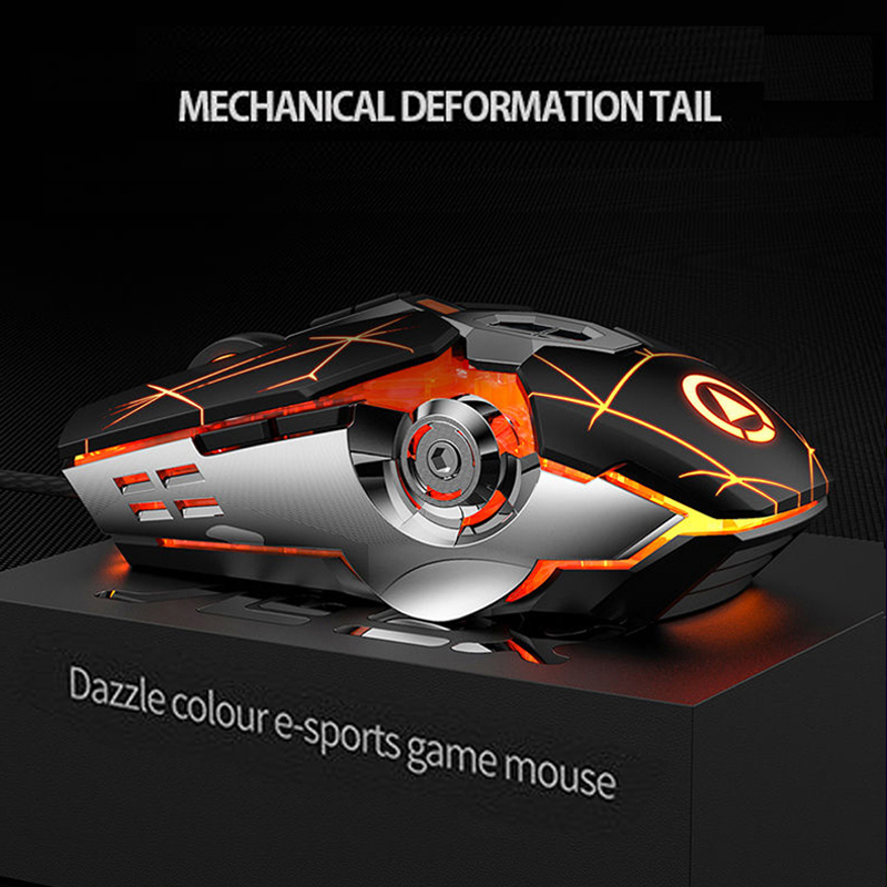 New RGB Pro Gaming Mouse 7 Button Optical USB Wired Silent Computer Mause Gamer Mice Game Mouse For PC Laptop Home Office