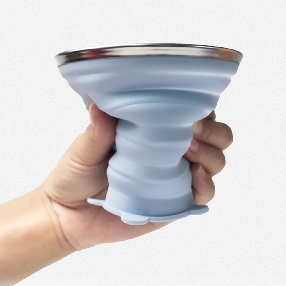 Folding Cup Foldable Collapsible Telescopic Silicone Water Bottle Outdoor Travel Children Cups Teacups Ware Jug Drink Water Copa