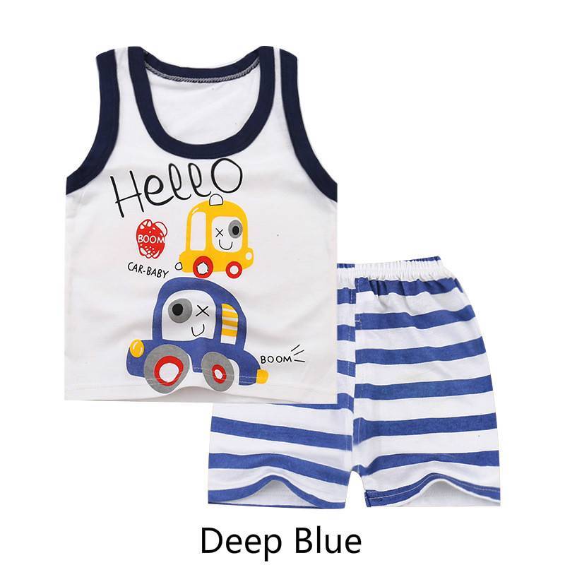 New Baby Boy Summer Mickey Clothes Infant Newborn Boy Girl Clothing Set Sports Tshirt+ Shorts Suits