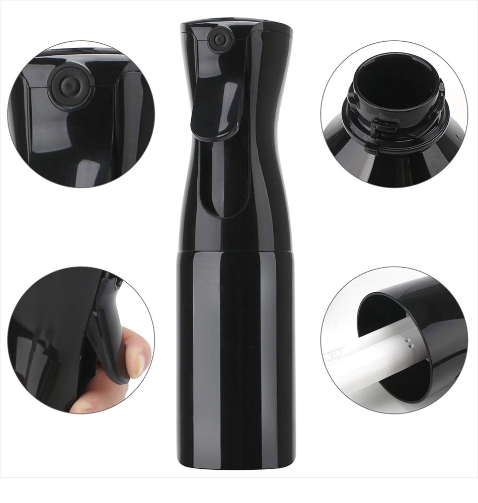 200ml Hair Spray Bottle Ultra Fine Continuous Water Refillable Mister Hairdressing Spray Bottle Salon Barber Hair Tools