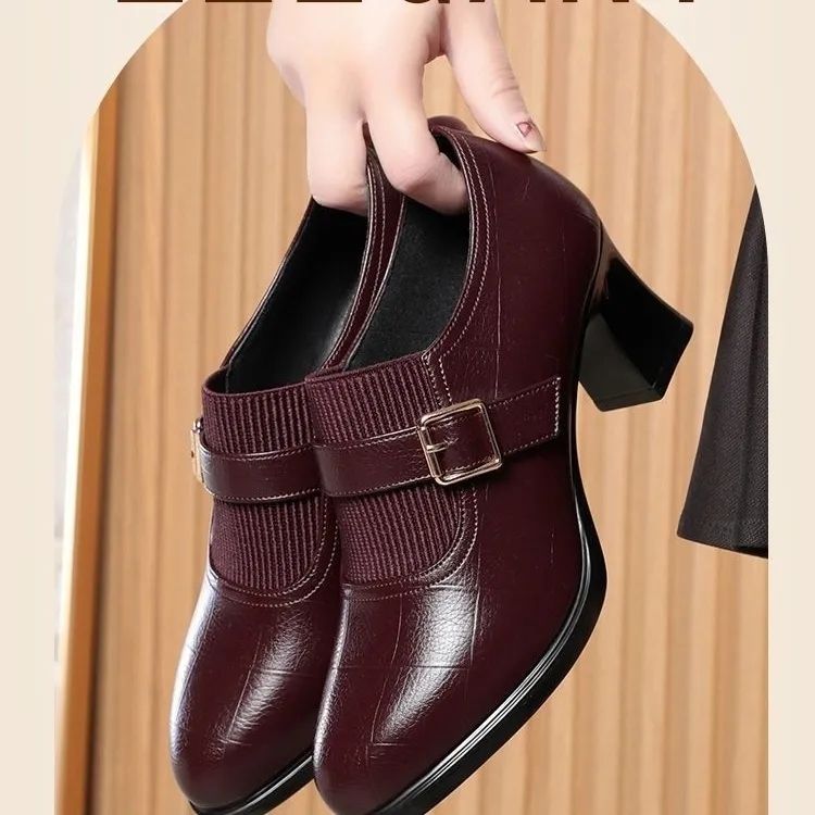 Women's British-Style Summer Loafers Breathable Mesh Leather Flats Soft Sole Perforated Design Comfortable Slip-On Shoes