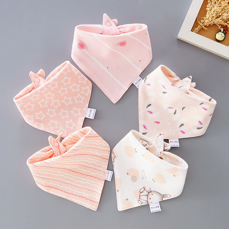 New baby saliva towel baby triangle scarf children cartoon bib bib eating pocket maternal and child supplies