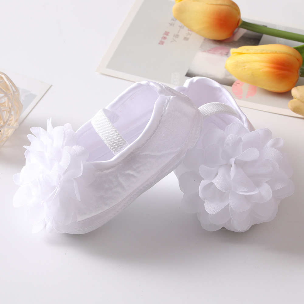 Summer new baby shoes headband suit flowers cute princess shoes 0-3-6-9-12 months baby shoes soft bottom non-slip princess shoes