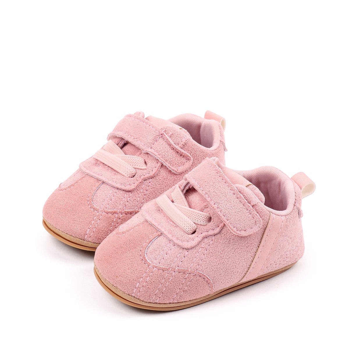 Spring Autumn Baby Unisex First Walking Indoor Outdoor Toddler Shoes With PU Leather And Soft PVC Sole For
