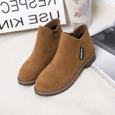 Martin boots, women's boots, frosted skin, new ladies, women's shoes, flat bottomed shoes, and women's boots