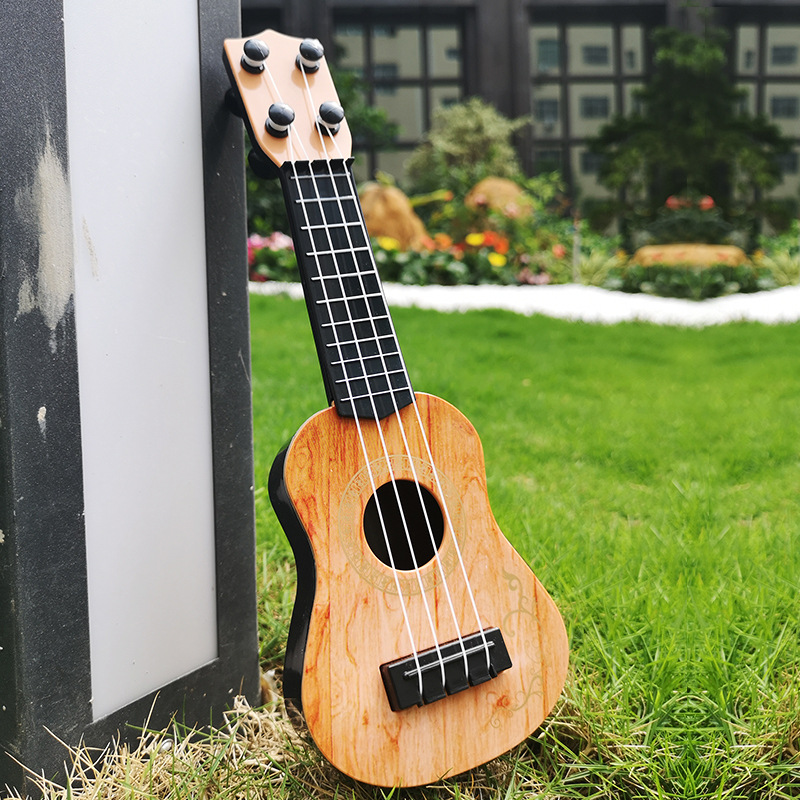 Yukrili toy children's small guitar model music enlightenment instrument guitar toy mini four string guitar
