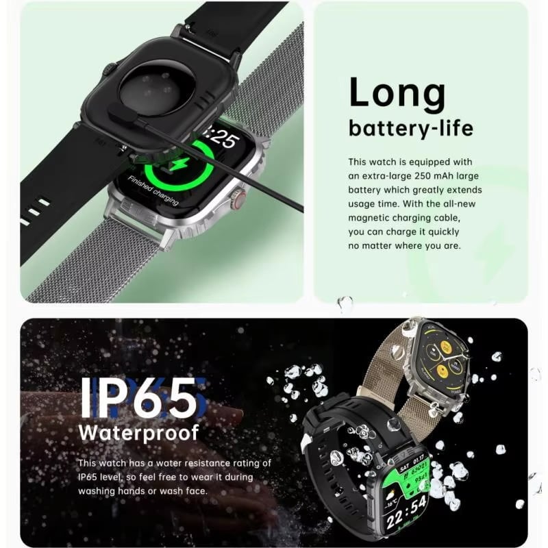 C29Pro New Bluetooth Call Smart Watch Men Waterproof Sport Fitness Tracker Weather Display Man Watch For Xiaomi Huawei Phone