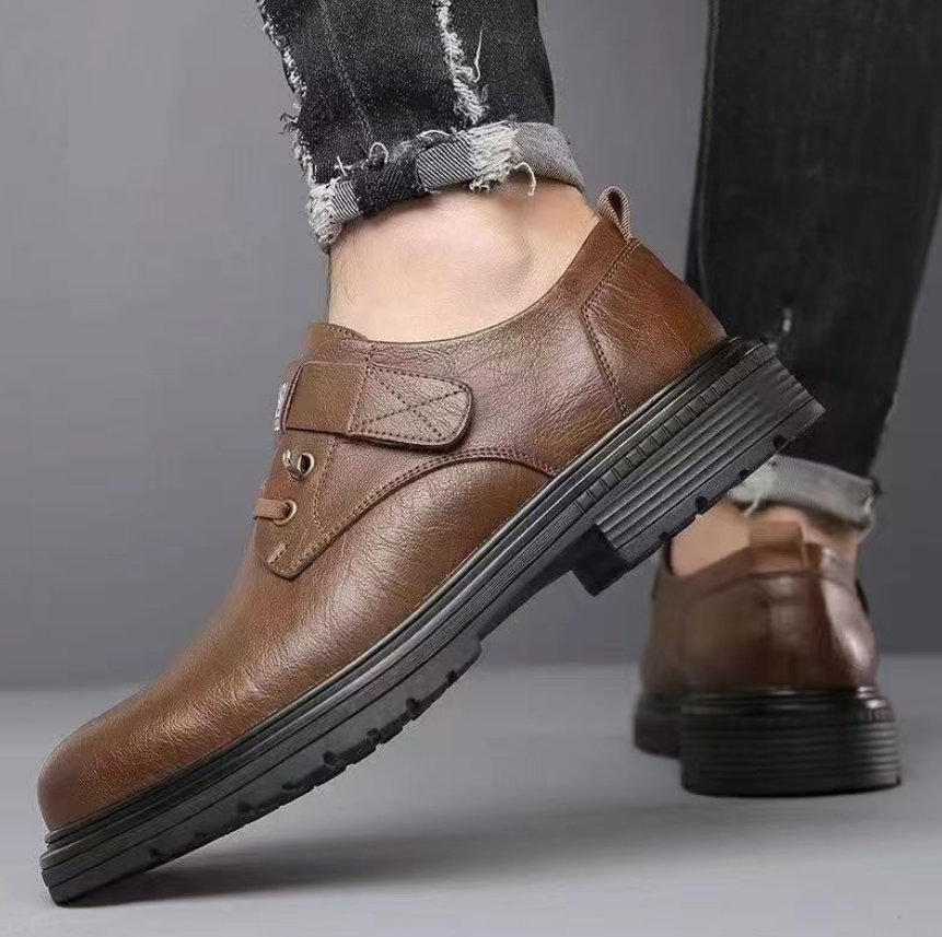 Autumn Winter Vintage Men's Ankle Boots British Style Workwear Fashion Men's Casual Shoes Male Designer Platform Shoes Man