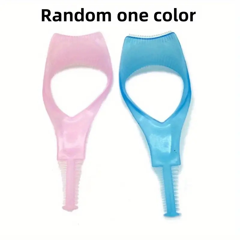 1pc 3 in 1 Eyelash Curler Plastic Mascara Guide Applicator Mascara Eyelash Brush Curler Lash Comb Novelty Multifunction Cosmetic