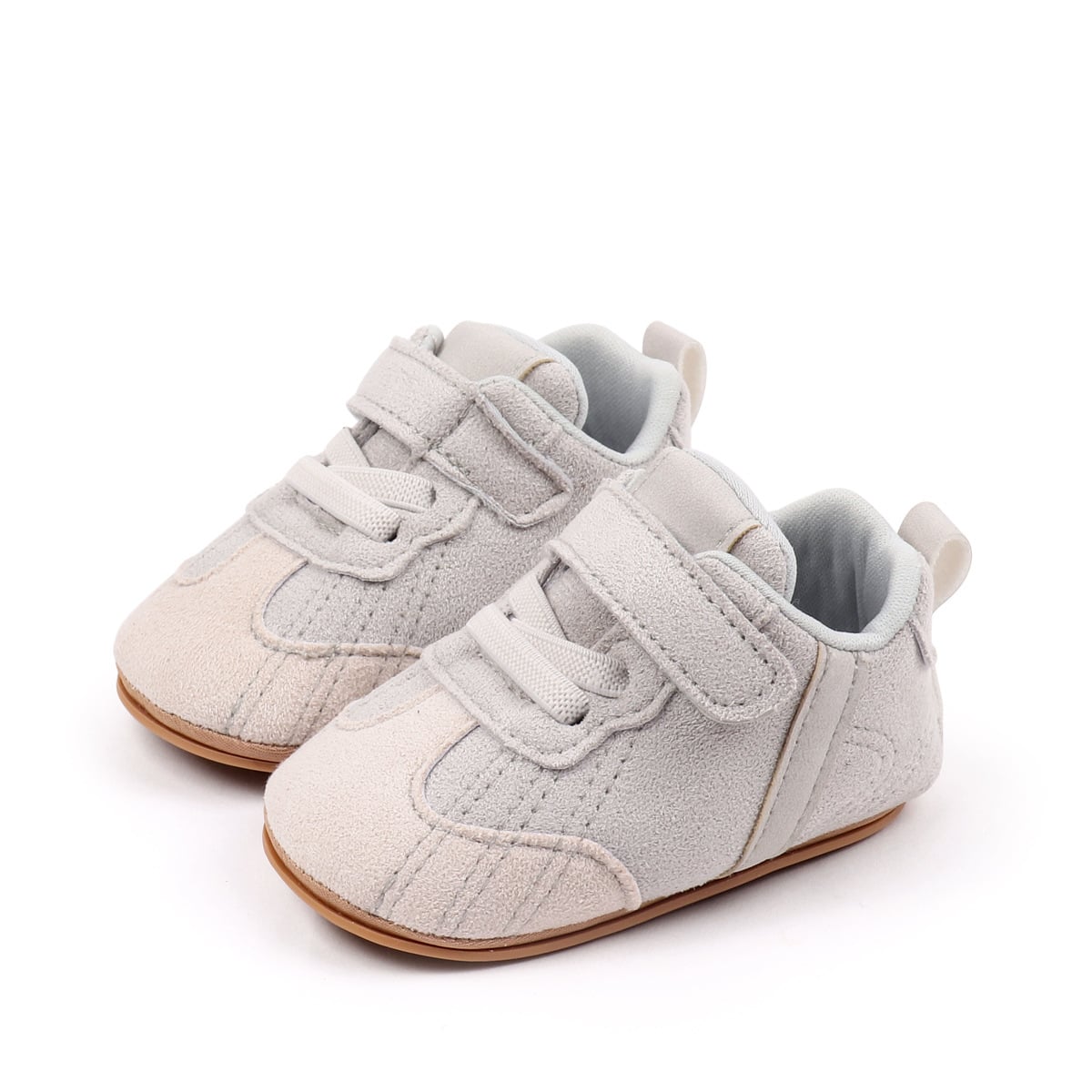 Spring Autumn Baby Unisex First Walking Indoor Outdoor Toddler Shoes With PU Leather And Soft PVC Sole For