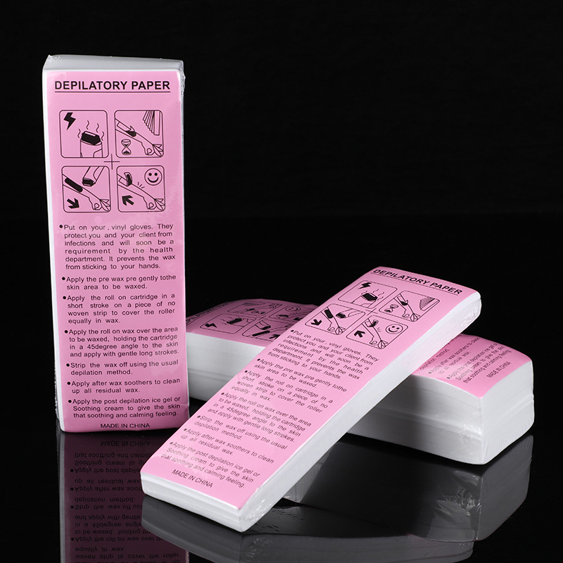 50pcs Removal Nonwoven Body Cloth Hair Remove Wax Paper Rolls Hair Removal Epilator Wax Strip Paper Roll