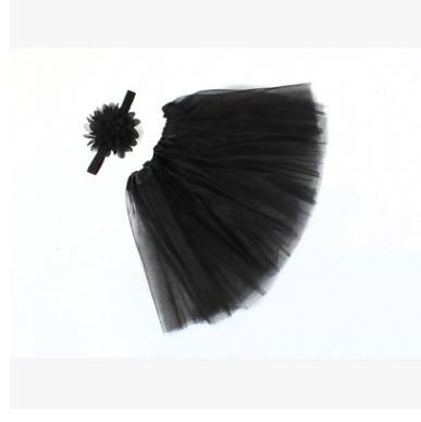 Newborn Photography Props Infant Costume Outfit Princess Baby Tutu Skirt Headband Baby Photography Prop With Real Photo