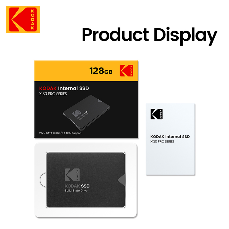 KODAK Internal SSD SATA3 X130 PRO Original 2.5" Internal SSD Solid State Drive SATA III X130Pro SSD 128GB 256GB 512GB 1TB