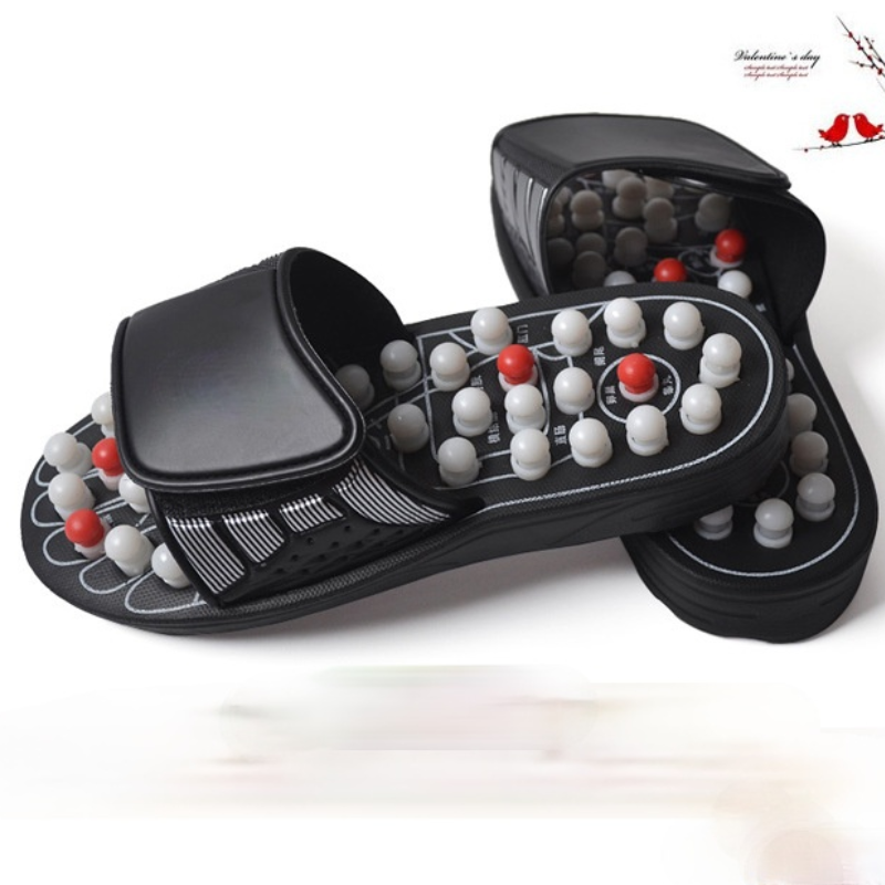 Acupoint Massage Slippers Men/Women Sandals Feet Chinese Acupressure Therapy Medical Rotating Foot Massager Shoes Men's Unisex
