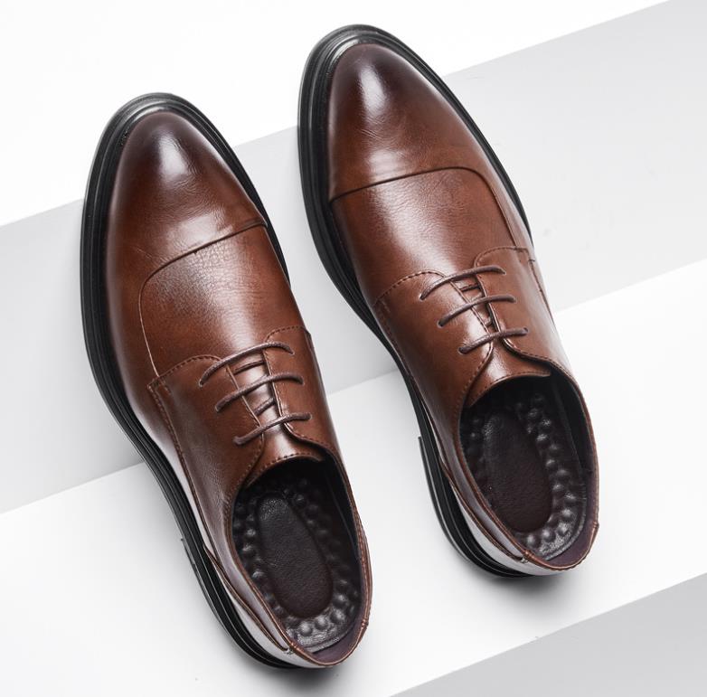 Popular New All-match Pointed Toe Business Formal Leather Shoes British Men's Casual Shoes Trend