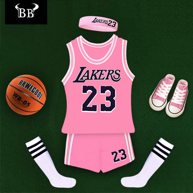 Summer Boys Basketball Uniform Children's Tracksuits Sports Suits Toddler Clothing Sets LeisureKids Vest T Shirt+shorts+sock 3pc