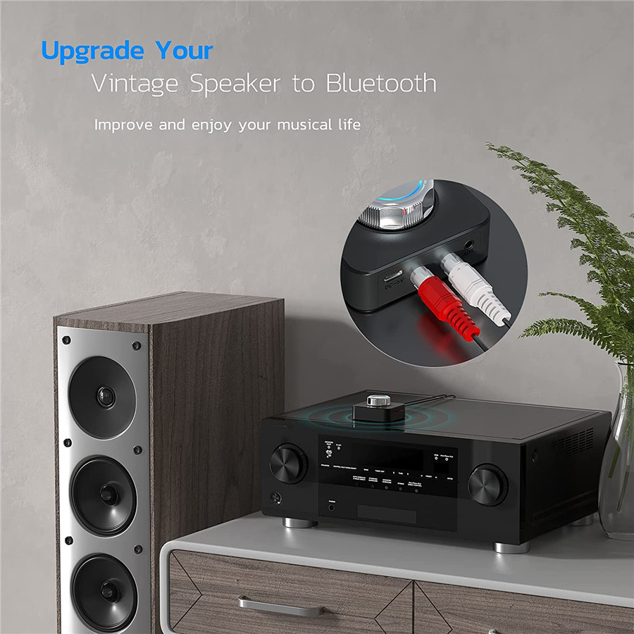 Bluetooth 5.0 Audio Receiver 3D Stereo Music Wireless Adapter TF Card RCA 3.5mm 3.5 AUX Jack For Car kit Wired Speaker Headphone