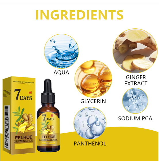 20ml Fast Hair Growth Men Women Ginger Growth Hair Oil Treatment Anti Hair Loss Scalp Treatment Serum Products Beauty Health