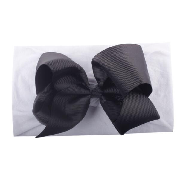 New bow-knot children's hair decoration baby's elastic soft nylon Hairband