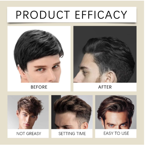 Long Lasting Stying Wax Fluffy Hair Pomade Wax Keep Hair Oil Edge Control Barbershop Tools Salon Hairdressing Mud Hair Styling