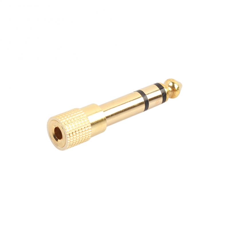 6.5MM Male To 3.5MM Female Jack Plug Audio Headset Microphone Guitar Recording Adapter 6.5 3.5 Converter Aux Cable Gold Plated
