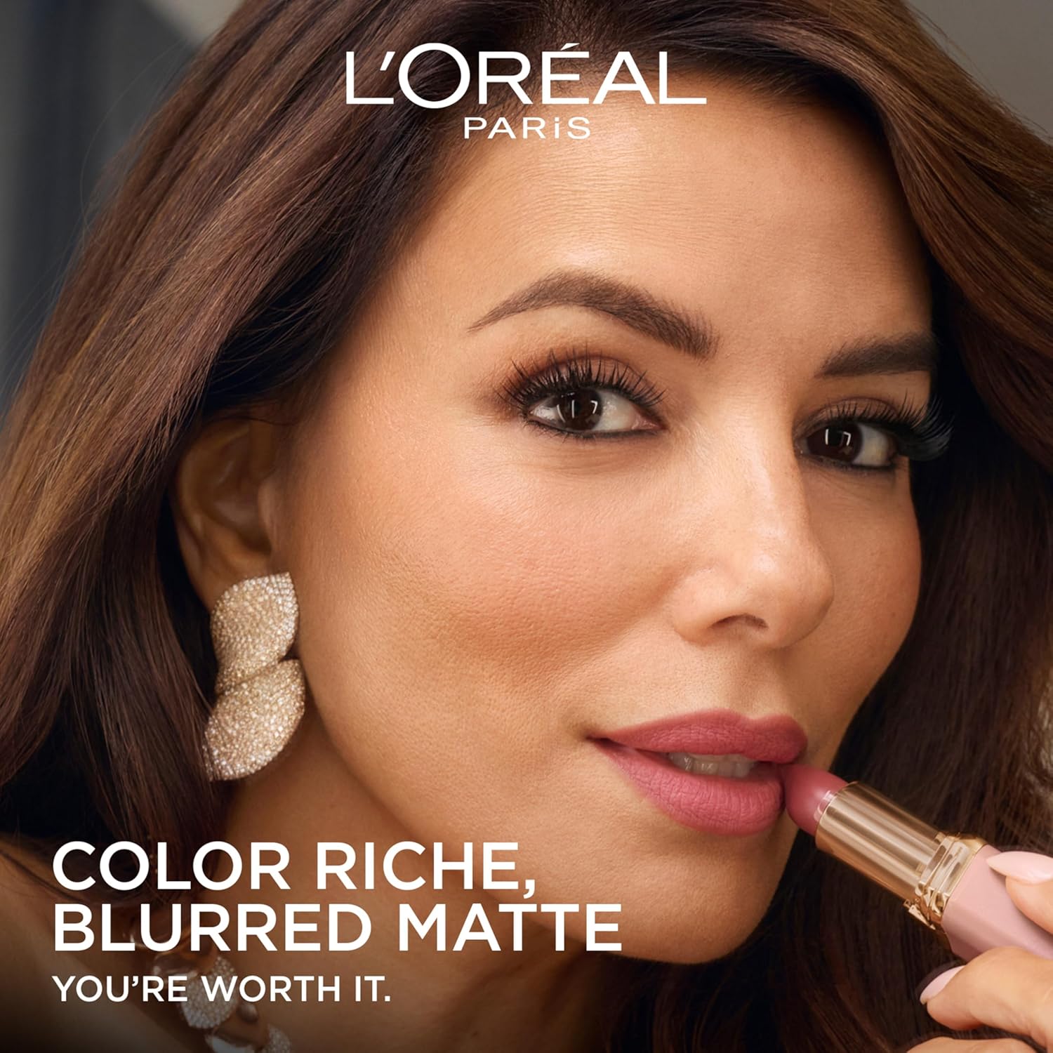 L'Oreal Paris Colour Riche Blurred Matte Lipstick for Moisturized Lips, Lip Makeup with Argan Oil and Vitamin E, Nude Nonchalant