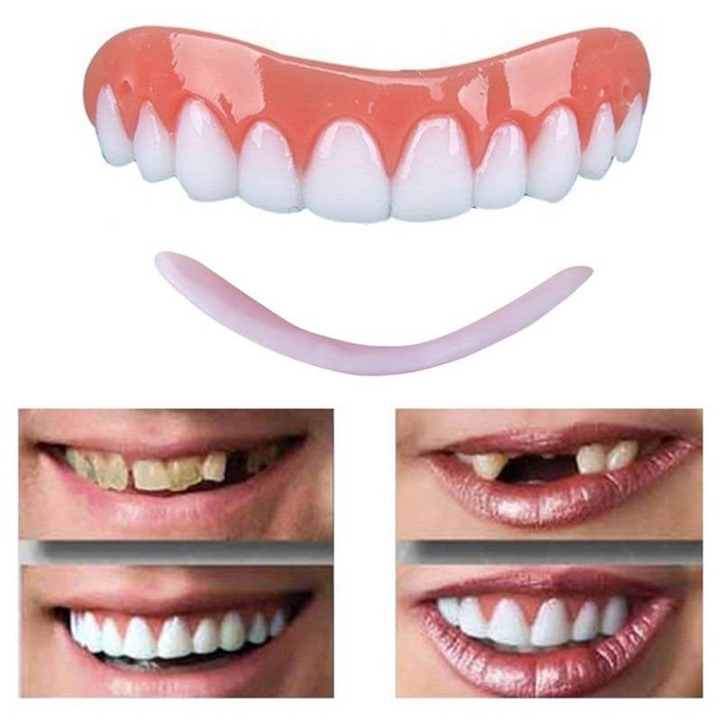 Perfect Instant Smile Comfort Fit Flex Teeth Whitening Denture Paste False Teeth Upper Cosmetic Veneer Tooth Cover Beauty Tool