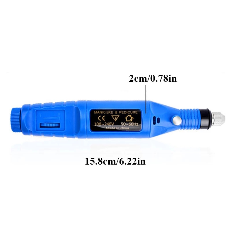 1 Set Electric Nail Polisher Tools Nails Drill Machine USB Pedicure Nails File Nails Polishing Equipment Nail Polish Equipment