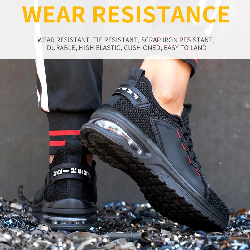 labour insurance shoes men breathable non-slip wear-resistant anti-smash anti-puncture steel head work shoes
