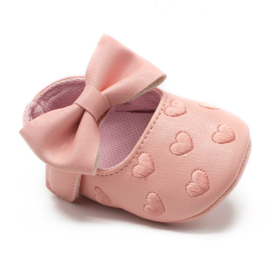 Bebe PU Leather Baby Boy Girl Baby Moccasins Moccs Shoes Bow Fringe Soft Soled Non-slip Footwear Crib Shoes