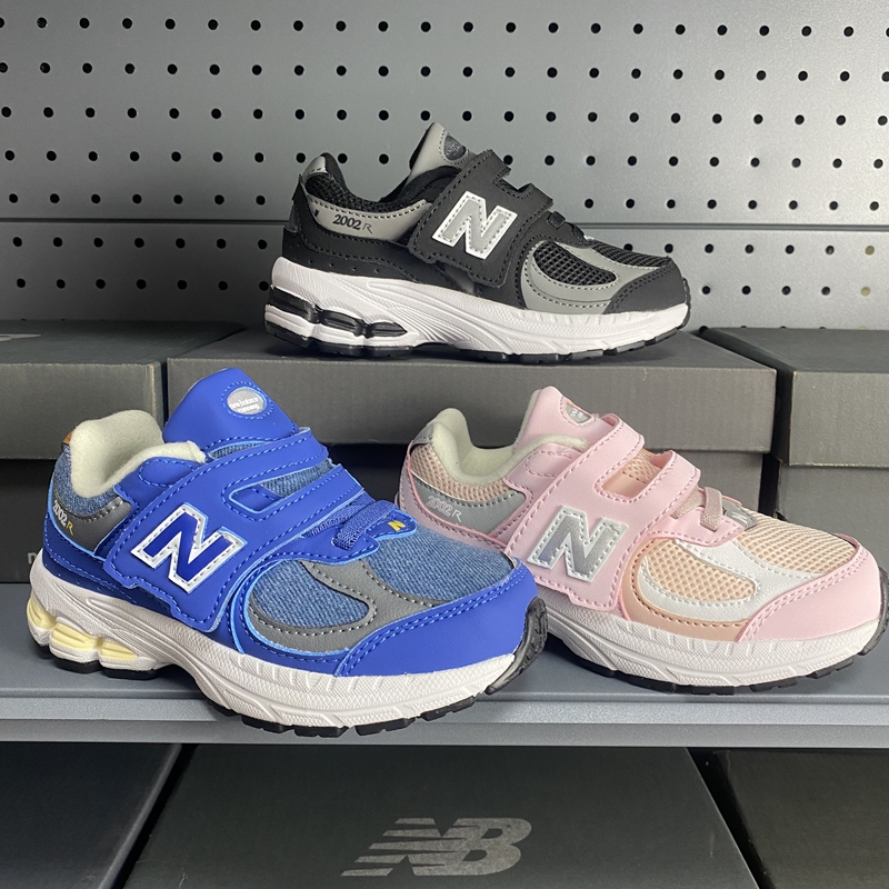 NB2002 children's shoes breathable and anti slip Velcro new sports shoes for boys and girls, casual and lightweight shoes