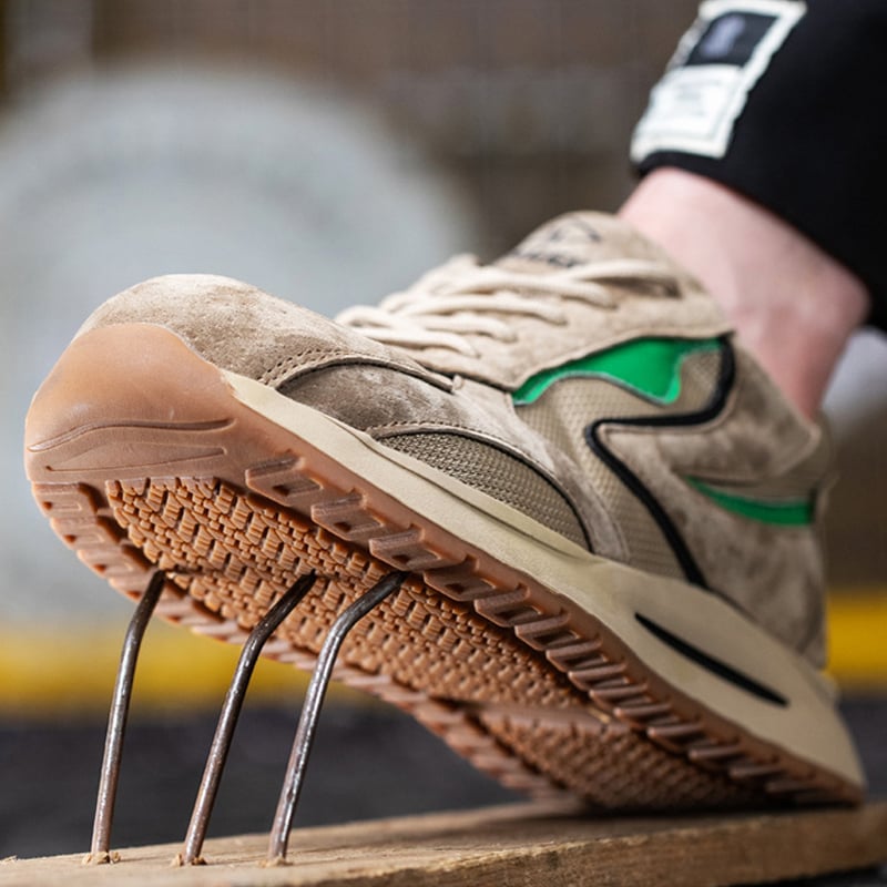 MJYTHF Men's Safety Shoes New Work Sneakers Indestructible Shoes Anti-smash Anti-puncture Protective Shoes Work Boots Men
